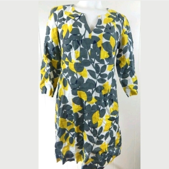 Boden Lemon Print Tunic Dress - Picture 1 of 4